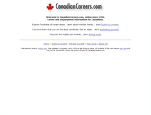 Tablet Screenshot of canadiancareers.com